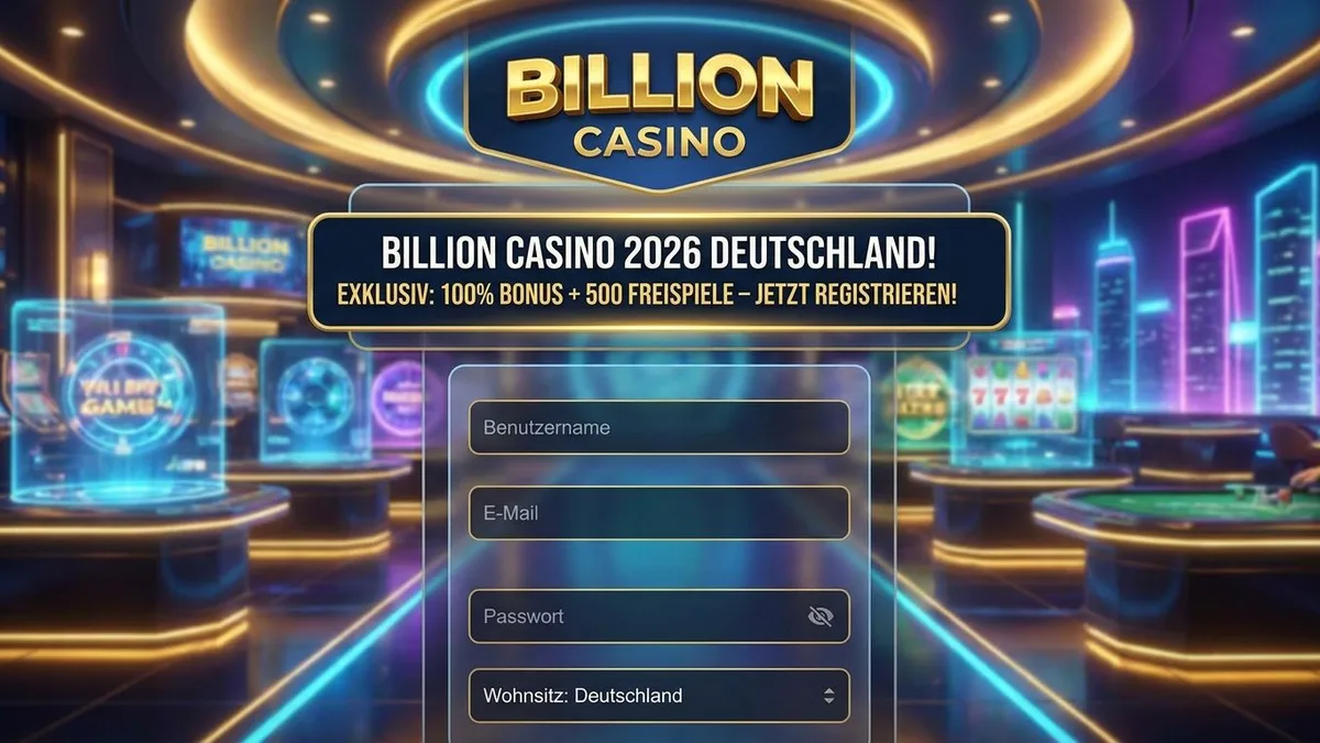 Registrierung mit Bonus